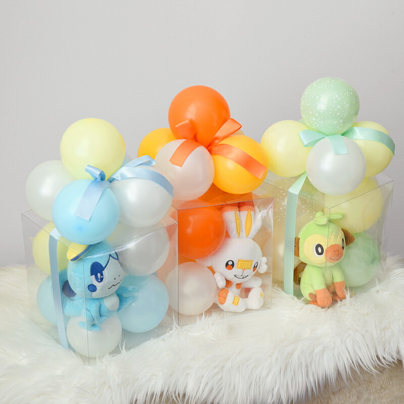 楽天市場】ポケモン ぬいぐるみ入りミニプレゼントボックス バルーン