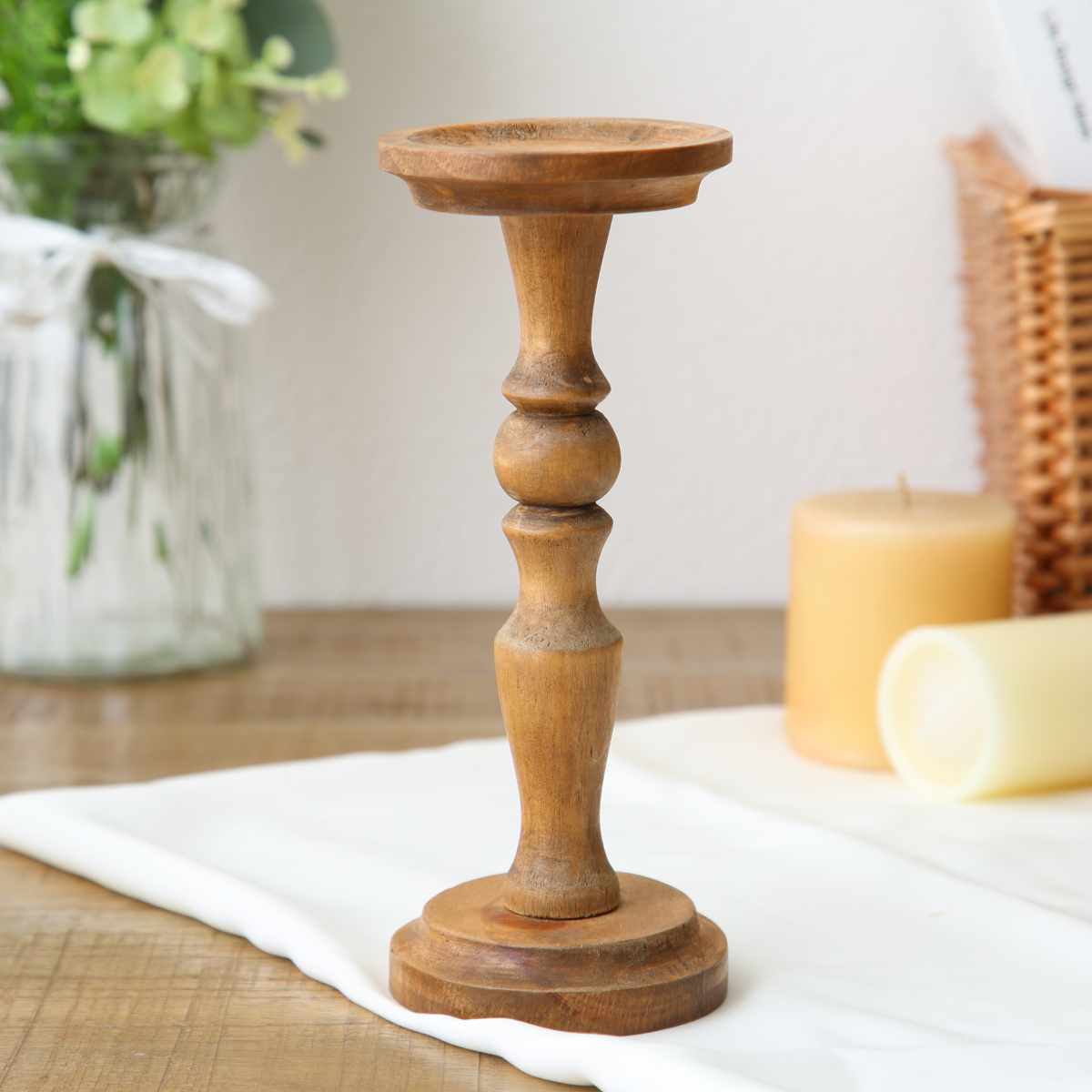 楽天市場】NEIN MARKE パイン キャンドルスタンド Lサイズ 天然木