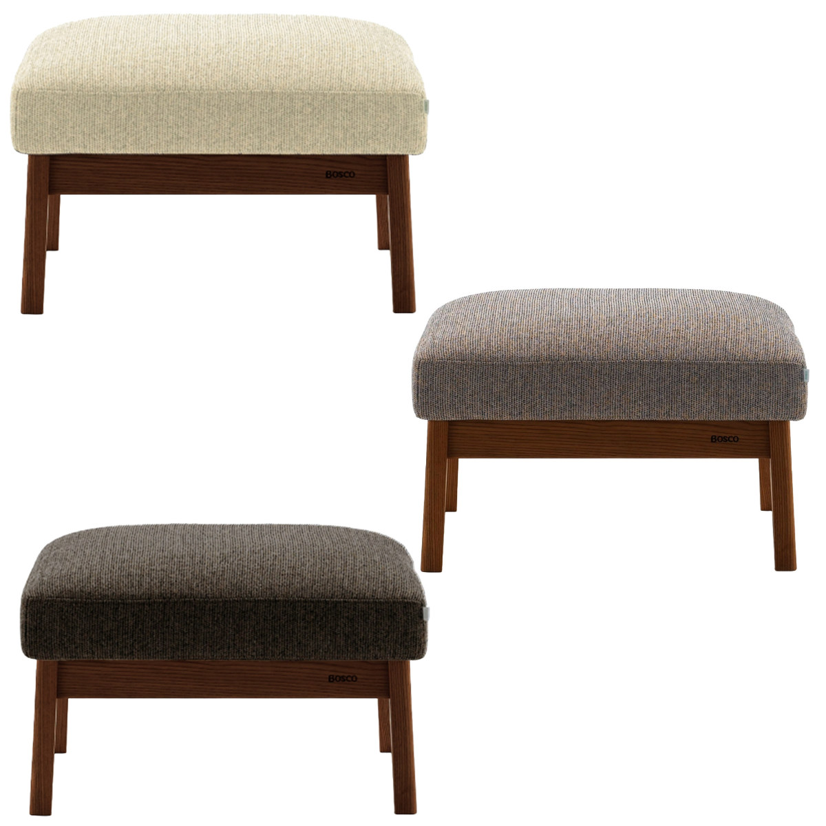 楽天市場】オットマン 座面高38cm ダークブラウン BOSCO （ 開梱設置