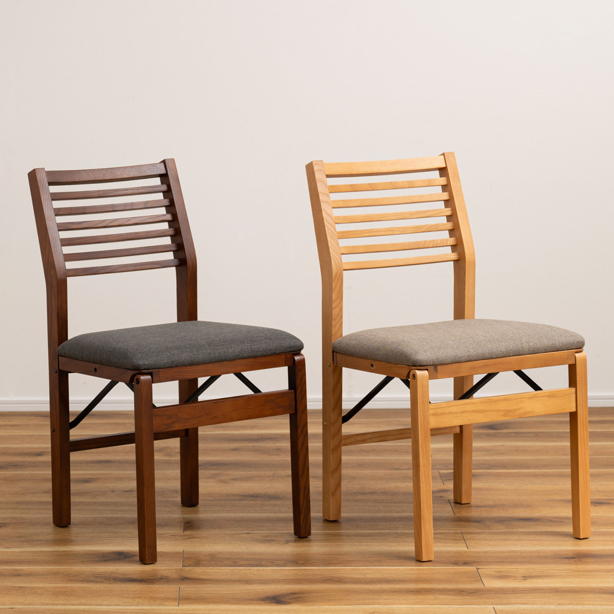 楽天市場】ダイニングチェア 折りたたみ式 座面高45cm 天然木 （ 木製