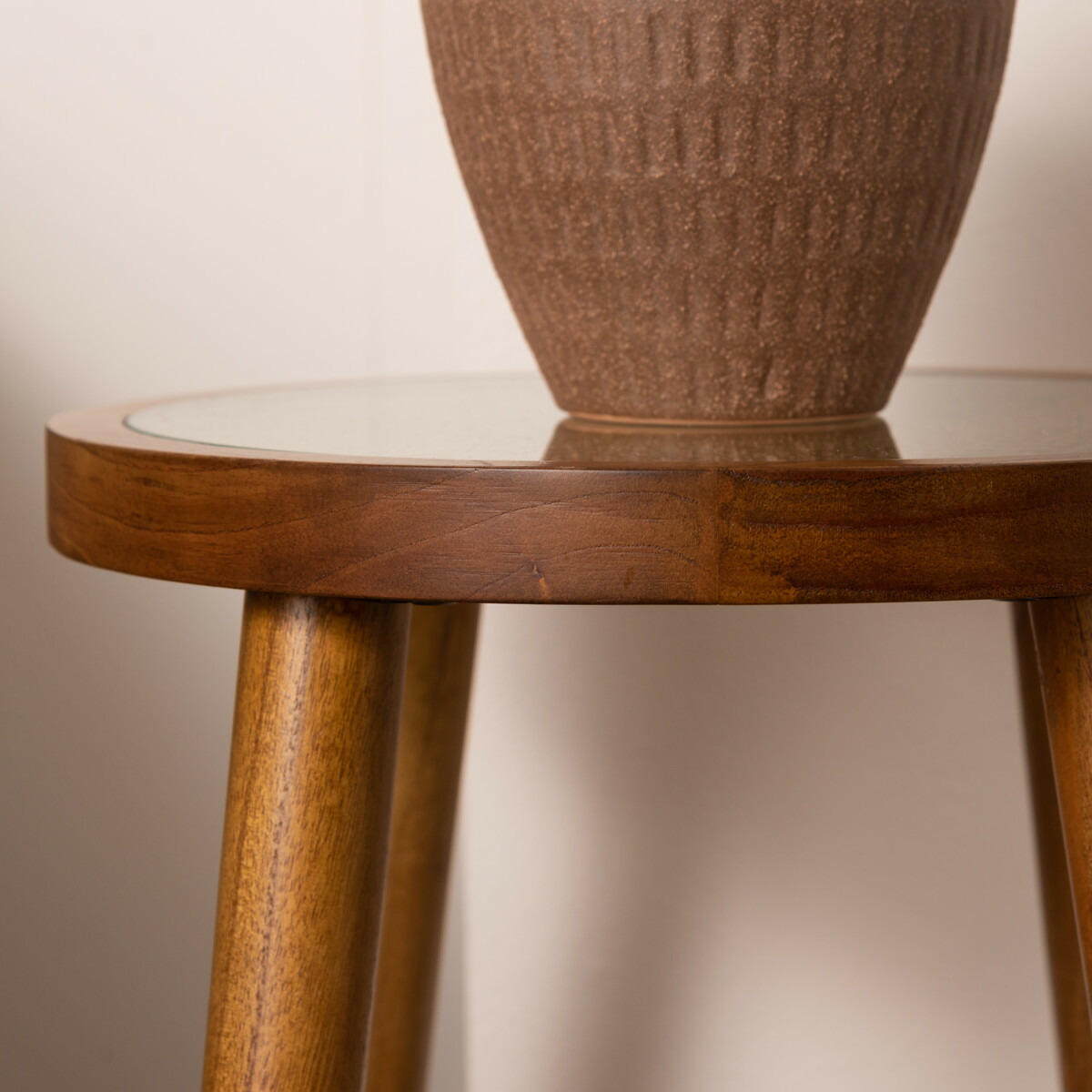 楽天市場】サイドテーブル Sサイズ 高さ45cm ラウンドガラステーブル