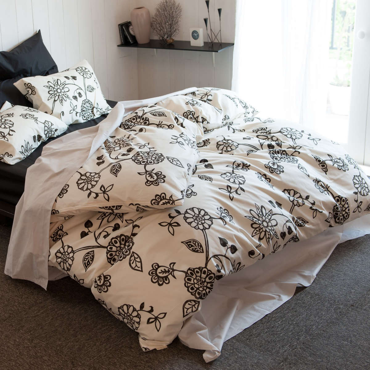 楽天市場】掛け布団カバー Fab the Home シングル エイジア 花柄 綿100