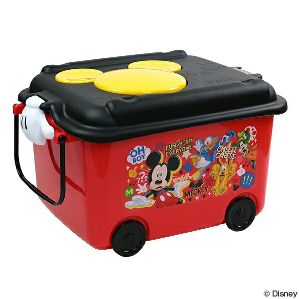 楽天市場】おもちゃ箱 収納ボックス ミッキーマウス ふた キャスター
