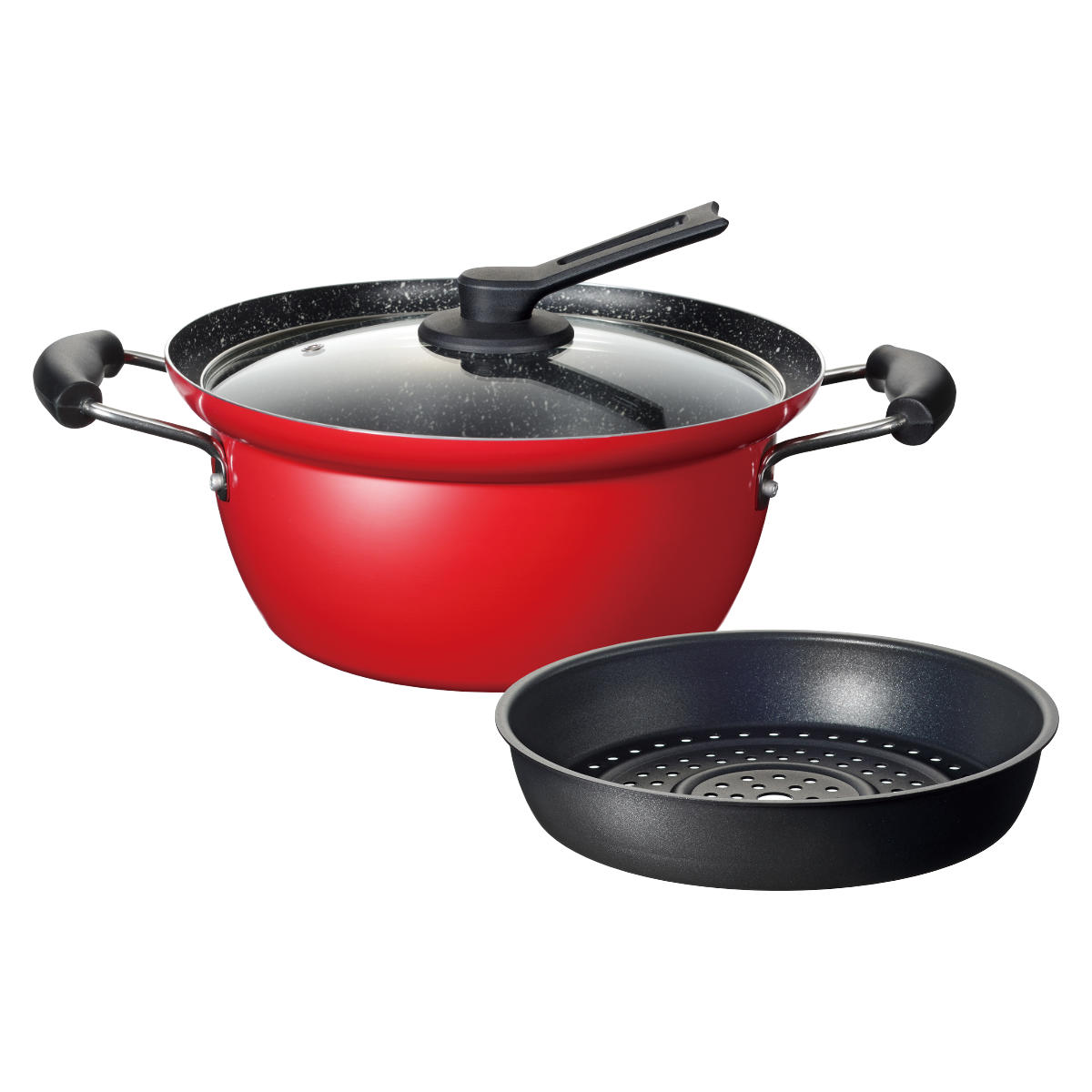 楽天市場】蒸し料理鍋 24cm IH対応 にこみーな （ ガス火 IH ih 対応