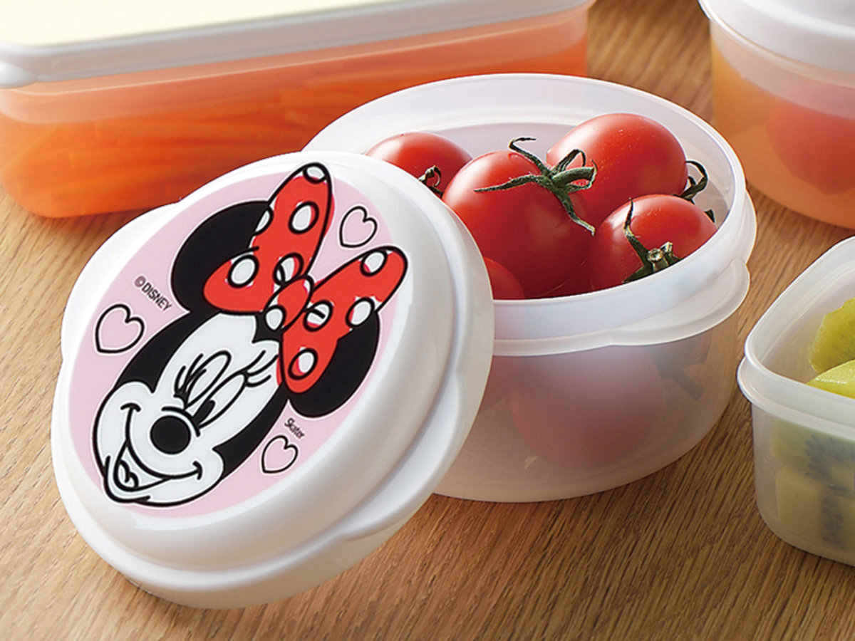 楽天市場】保存容器 ミッキー＆ミニー プラスチック電子レンジ容器 丸