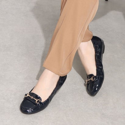 楽天市場】ムア MUA 晴雨兼用 エナメル フラットパンプス （ネイビー