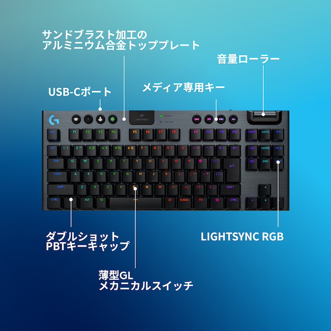 楽天市場】【限定特価】Logicool G ワイヤレス ゲーミングキーボード
