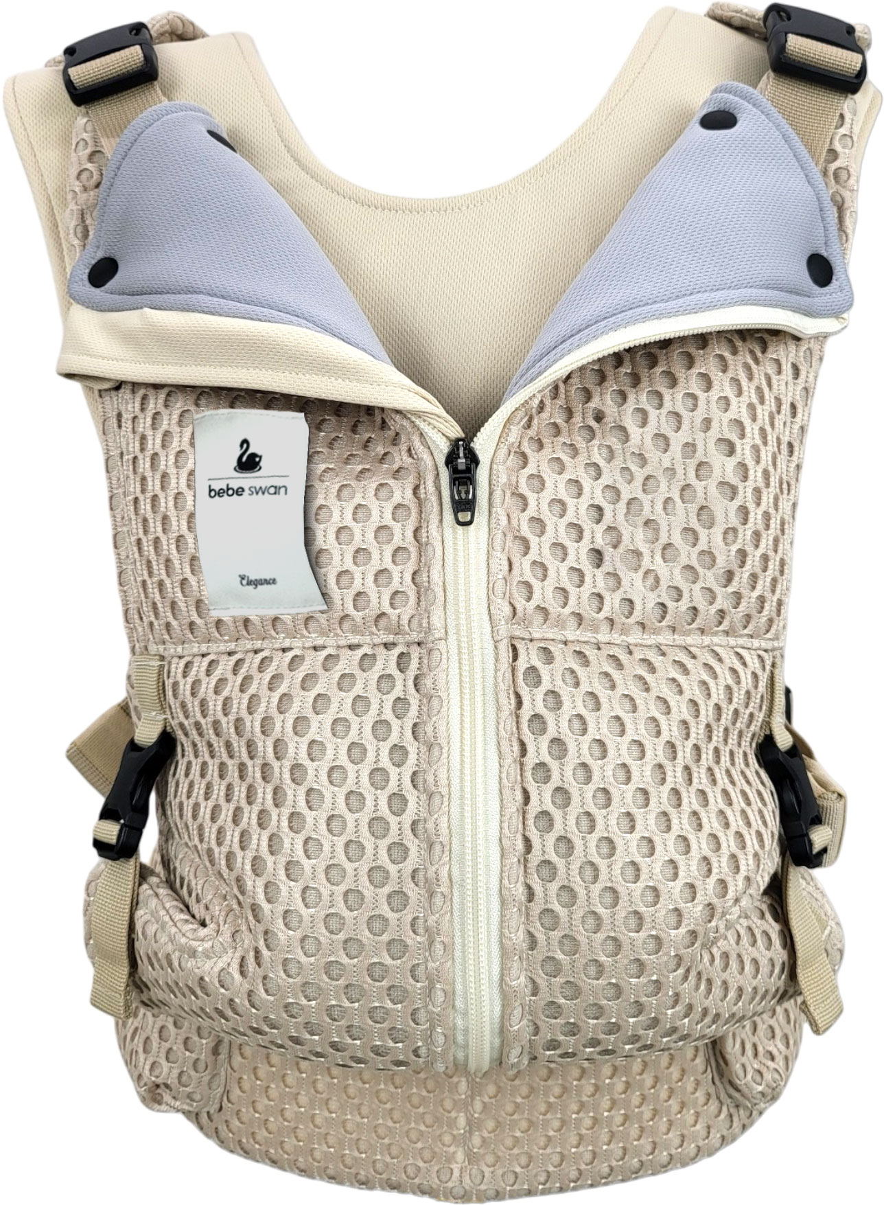 グレー メッシュ 抱っこ紐 べべスワン bebe swan】べべスワン 抱っこ紐
