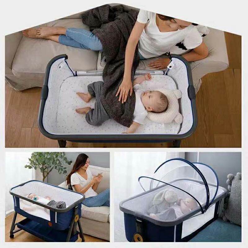 HZDMJ ベビーベッド 持ち運び可能 添い寝 ベッド連結 楽天市場】HZDMJ