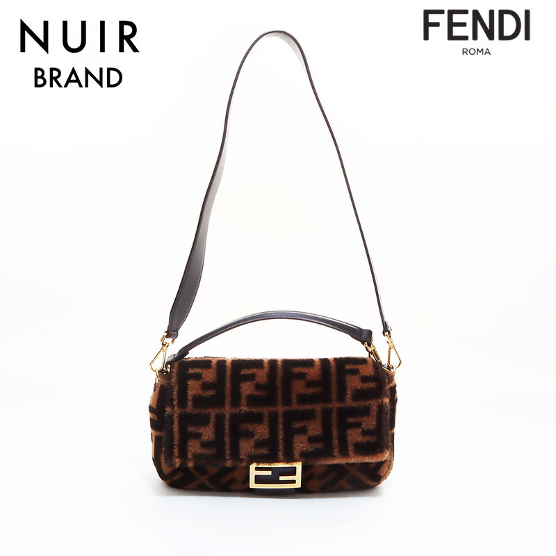 楽天市場】フェンディ FENDI ズッカ柄 ファー マンマバケット