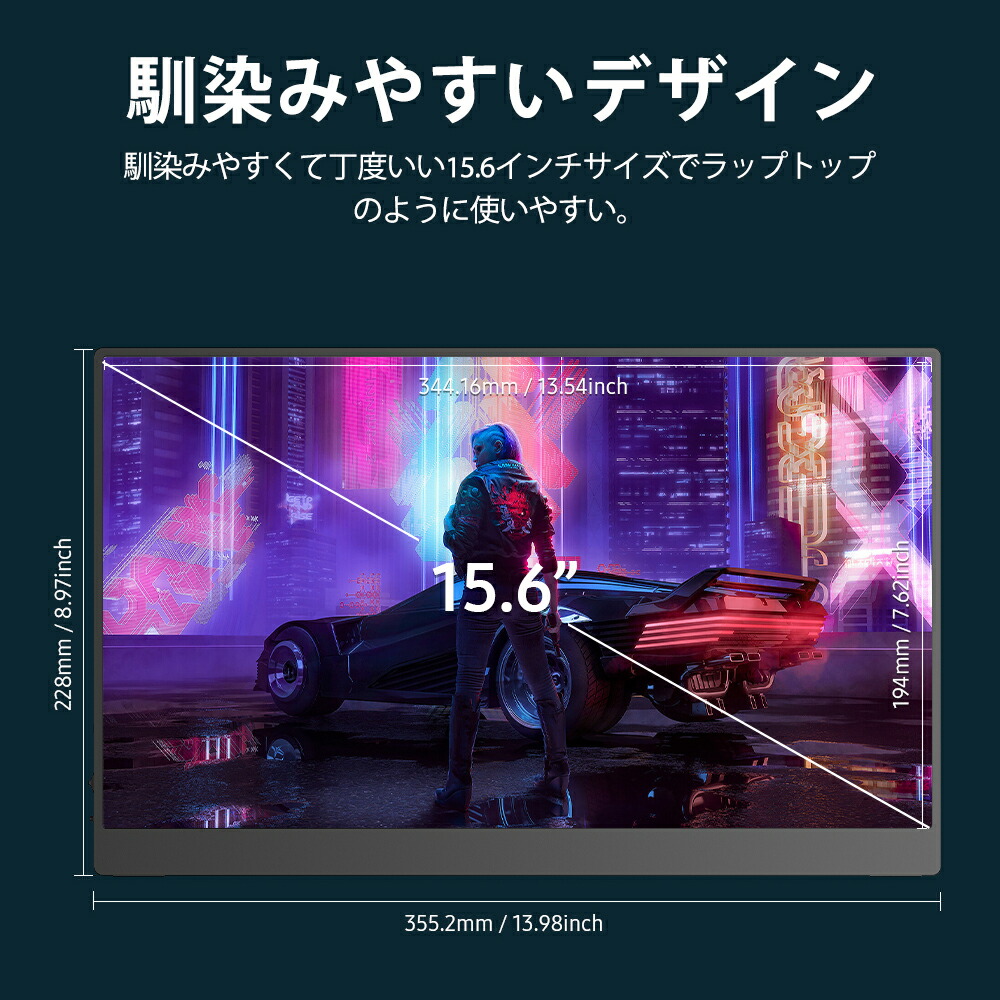 楽天市場】【タッチ機能】モバイルモニター 15.6 タッチパネル 1080P