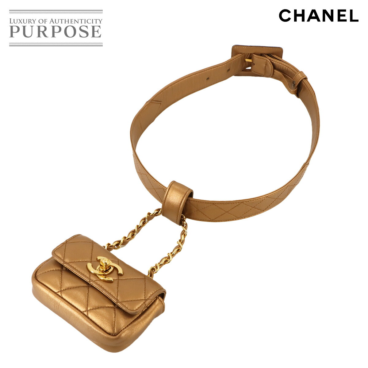 楽天市場】【新品同様】 シャネル CHANEL マトラッセ ベルトバッグ