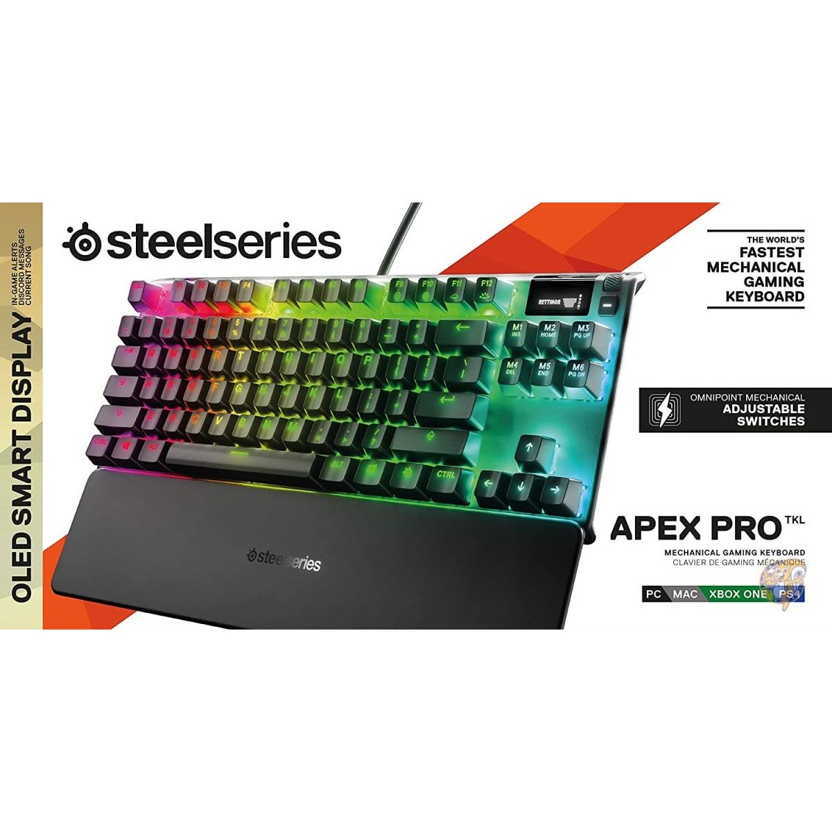 楽天市場】SteelSeries Apex Pro TKL メカニカルゲーミングキーボード