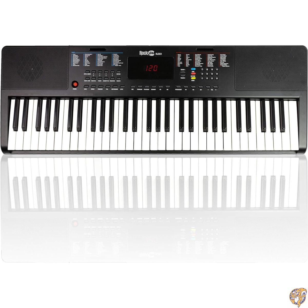 楽天市場】RockJam 61鍵 電子キーボード RJ361 【電源アダプター、譜面