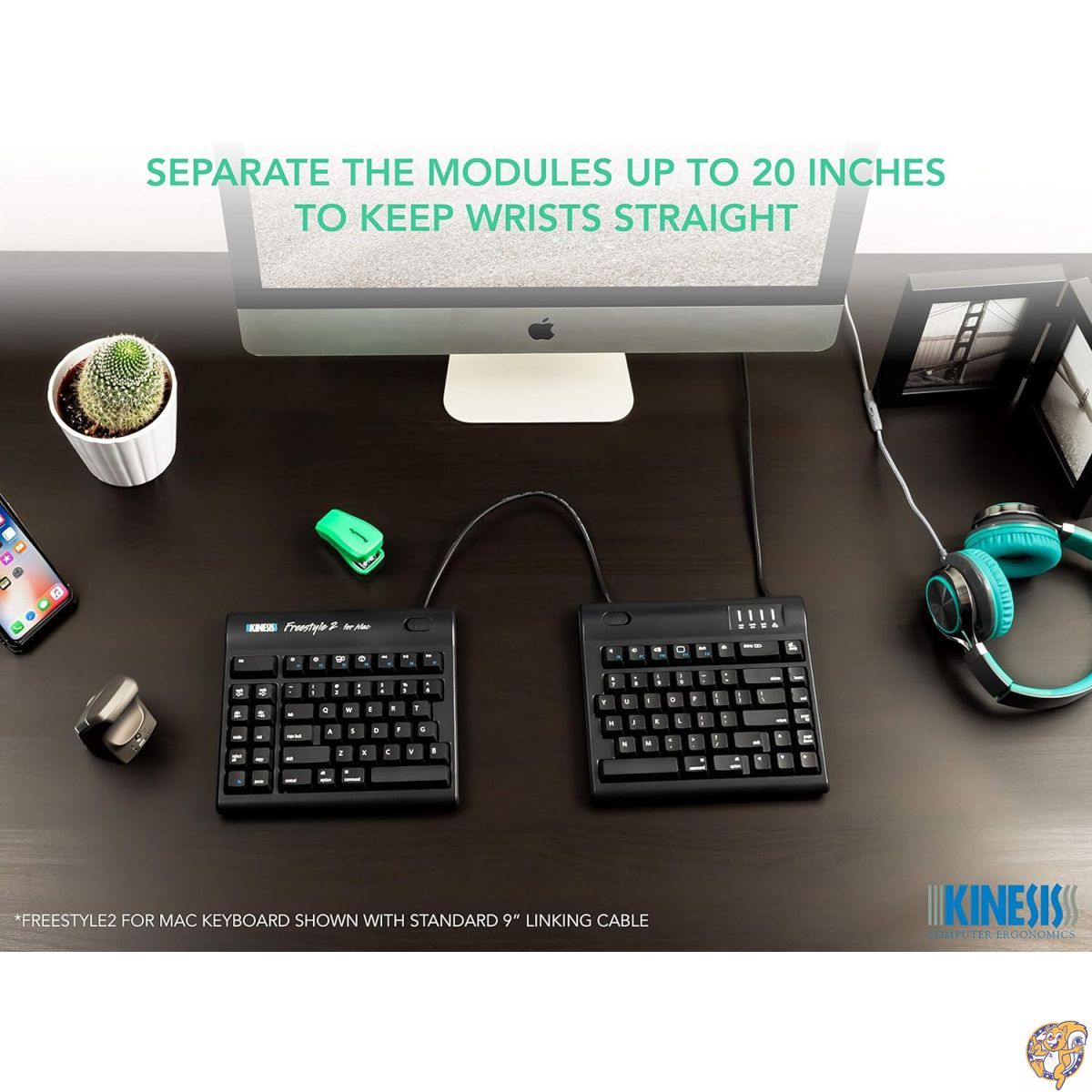 楽天市場】Kinesis Freestyle2 Keyboard [KB800HMB-us-20] 【キネシス
