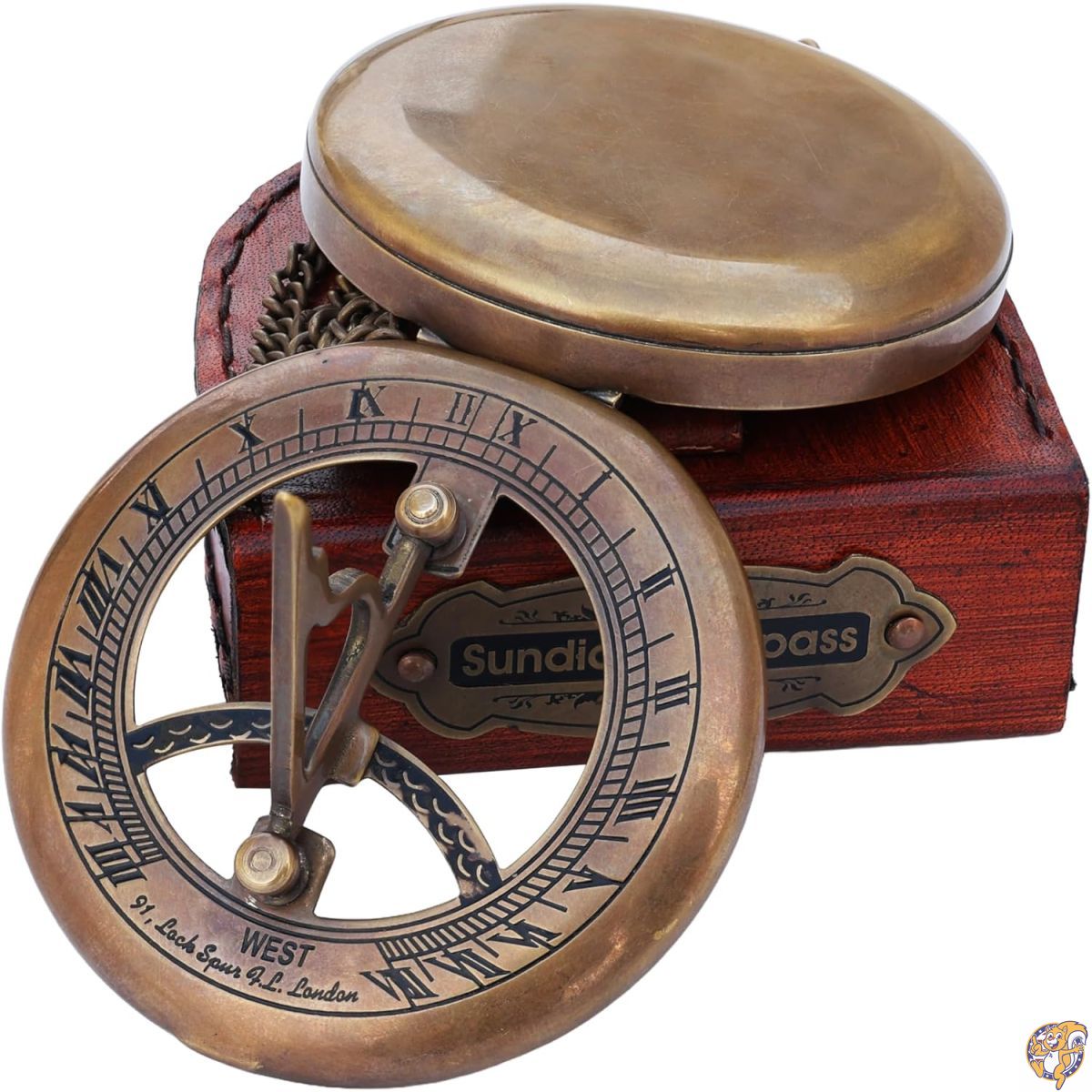 楽天市場】【ポイント2倍ワンダフルデー】NEOVID 真鍮日時計コンパス