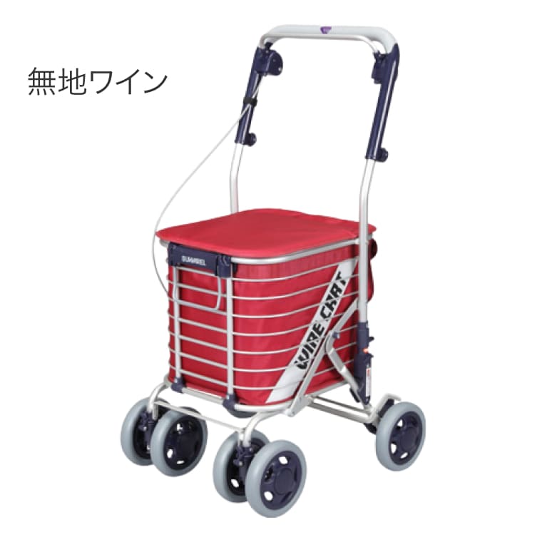 楽天市場】シルバーカー おしゃれ（カラーワインレッド）（カート
