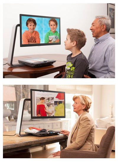 楽天市場】拡大読書器 クリアビューC HD22 （幅51×奥行42×高さ51〜65.5