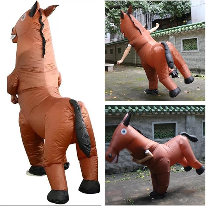 楽天市場】馬 着ぐるみ コスプレ 空気充填 ハロウィン 変装スーツ 大人