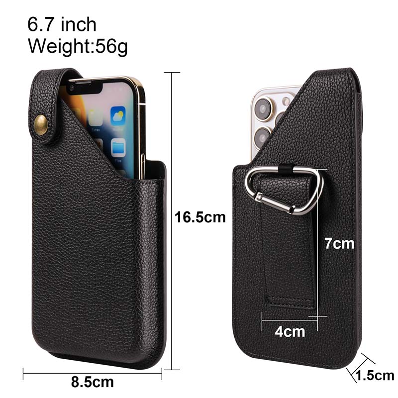 楽天市場】スマホポーチ フック メンズ 男性 ベルト 革 カラビナ