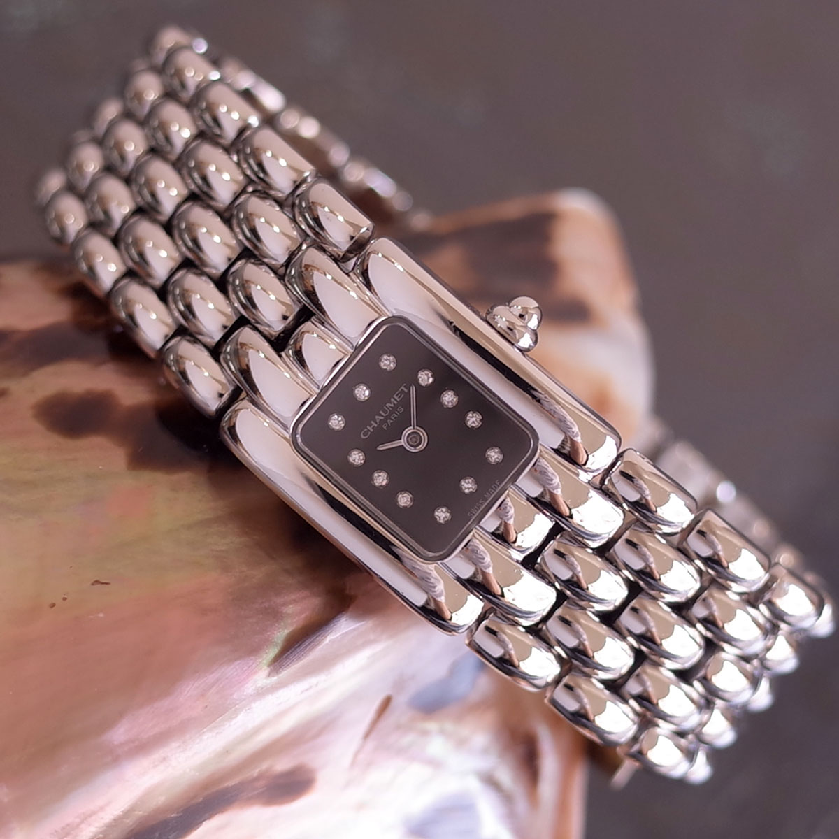 楽天市場】ショーメ ケイシス SM ダイヤインデックス 12PD 黒文字盤