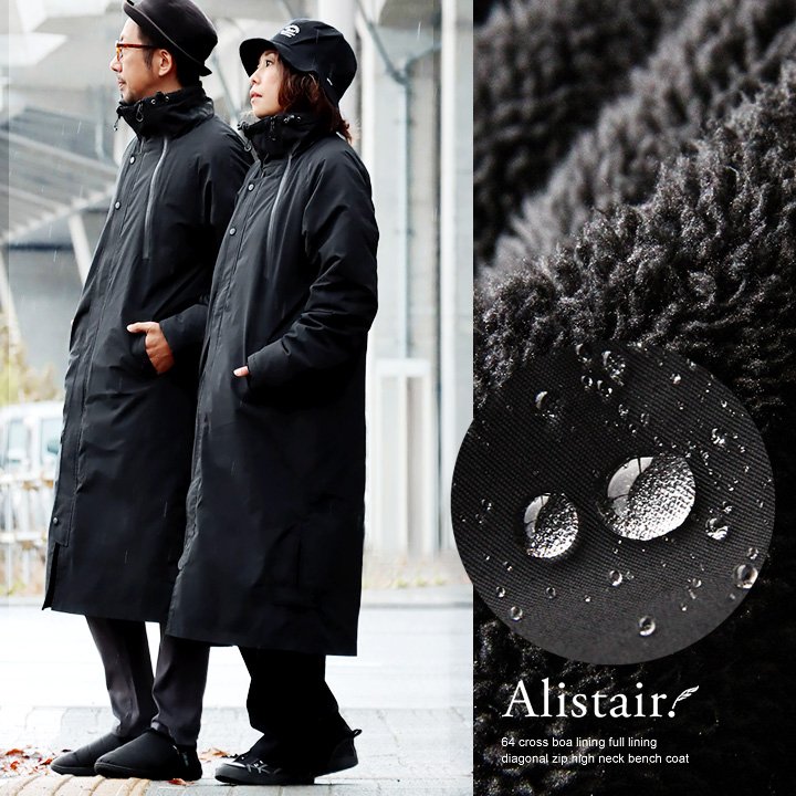 楽天市場】ベンチコート メンズ レディース 暖かい 裏ボア 撥水 防風