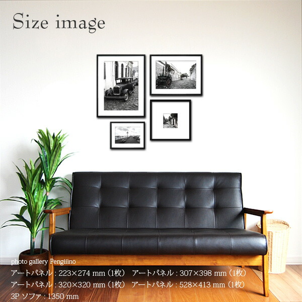 楽天市場】壁掛けセット おしゃれ 4枚 モノクロ フレーム付き 部屋飾り