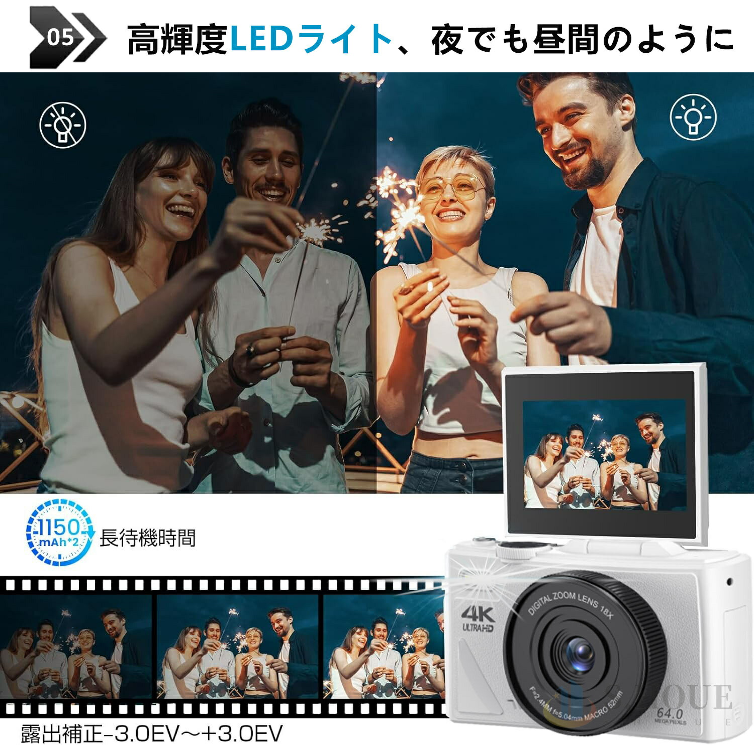 楽天市場】【バッテリー2個+128GBカード】デジカメ デジタルカメラ