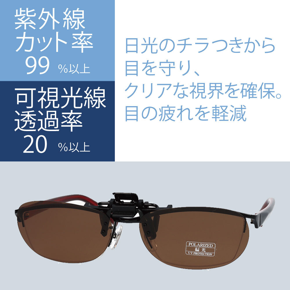楽天市場】藤田光学 クリップオンサングラス 跳ね上げ式 偏光機能付き