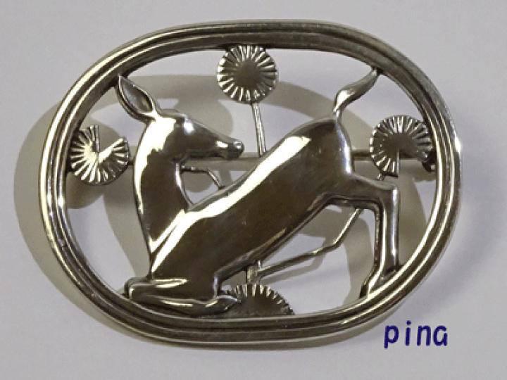 楽天市場】ジョージジェンセン ブローチ256 鹿モチーフ 送料込み