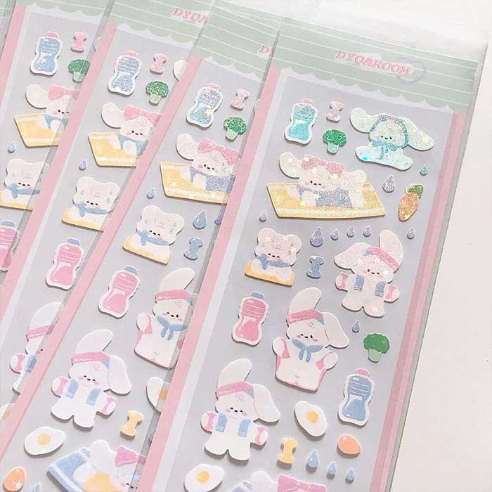 楽天市場】【当日出荷】シール チェキ シール帳 プリクラ デコ クマ