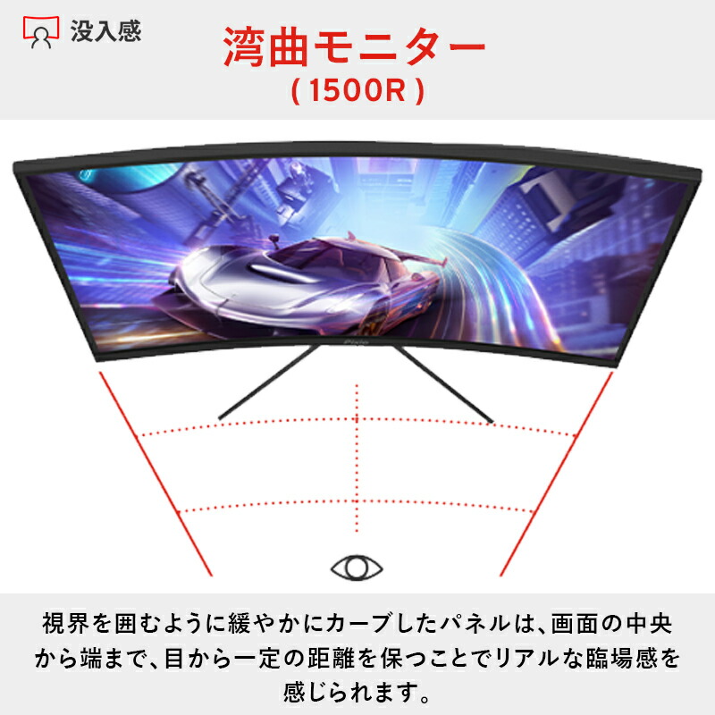 楽天市場】ゲーミングモニター 240hz 27インチ フルHD 湾曲モニター