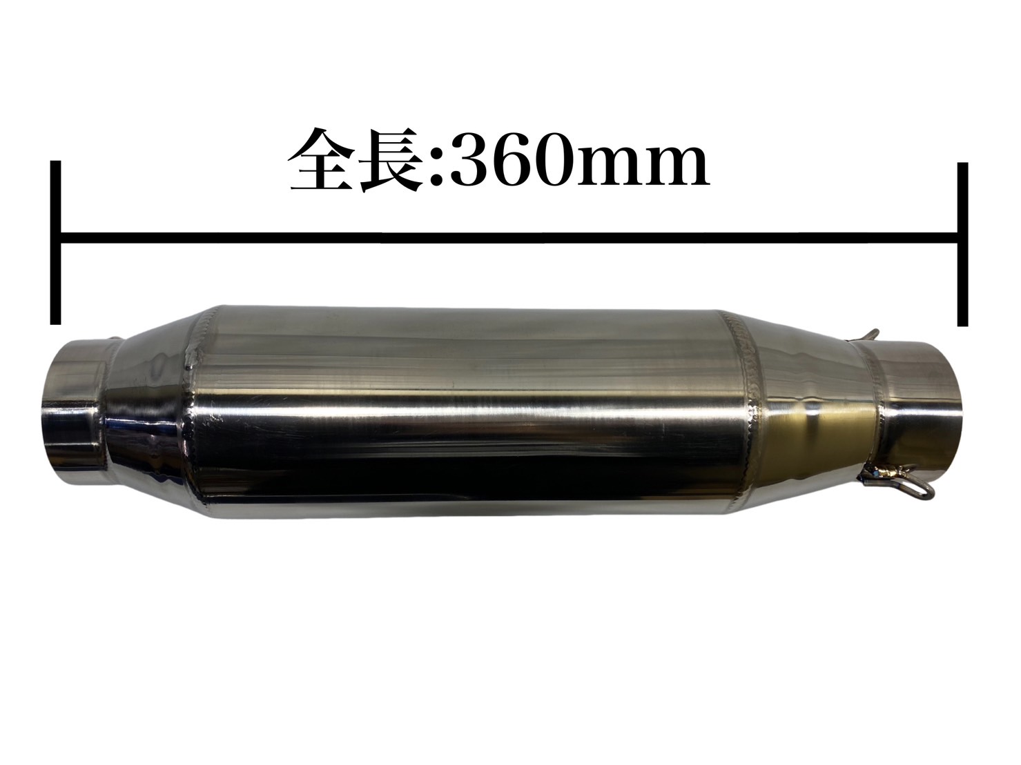 楽天市場】チタン サイレンサー 60.5パイ 汎用 60パイマフラー用