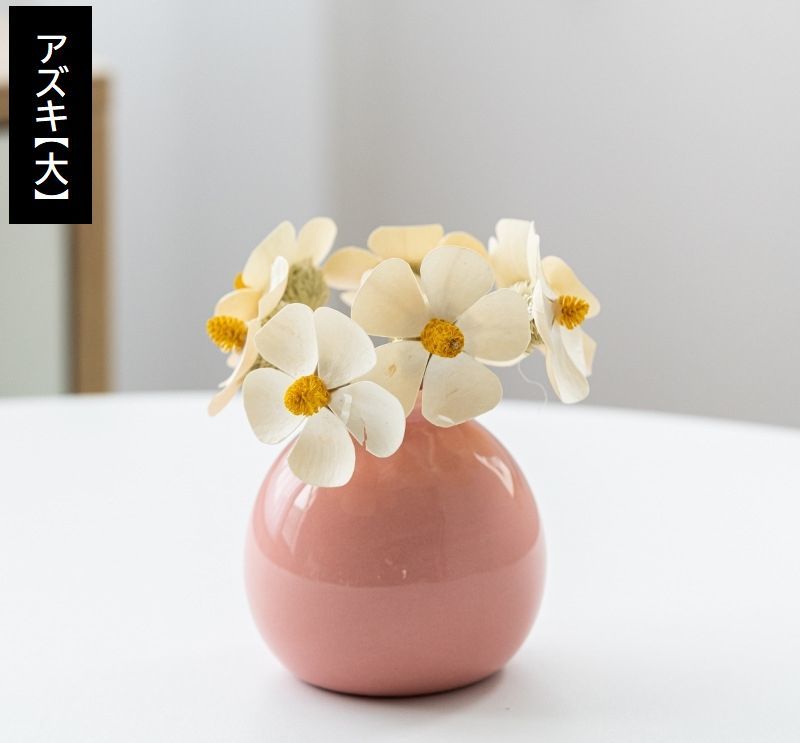 楽天市場】送料無料 花瓶 花器 フラワーベース 陶器 置物 丸型 白 青