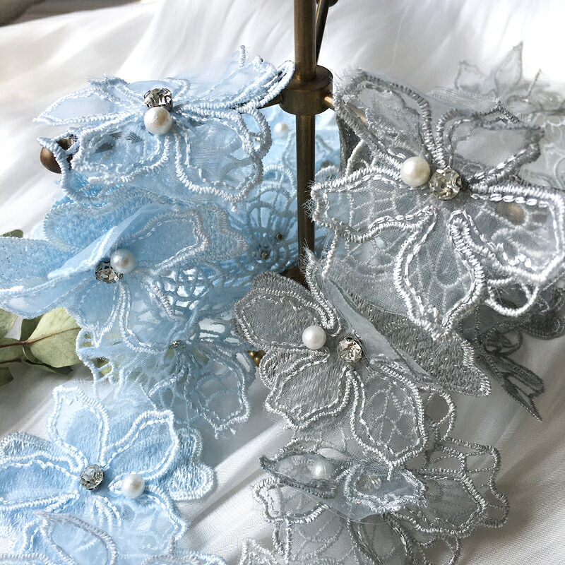 楽天市場】【3/4～10％オフ】【50cm】二重 フラワーモチーフ 幅7cm