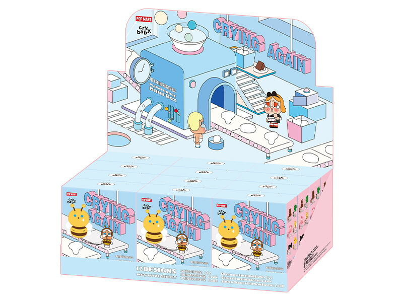 楽天市場】POP MART CRYBABY Crying Again シリーズ ぬいぐるみバッジ