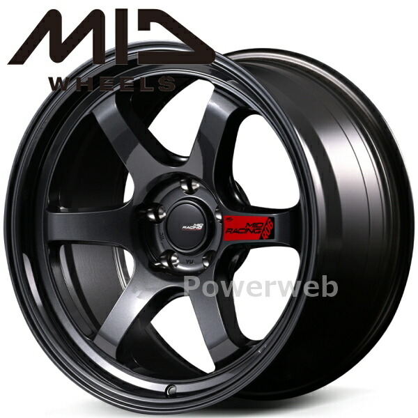 楽天市場】MID RACING R06 18インチ 9.5J PCD:120 穴数:5 inset:60