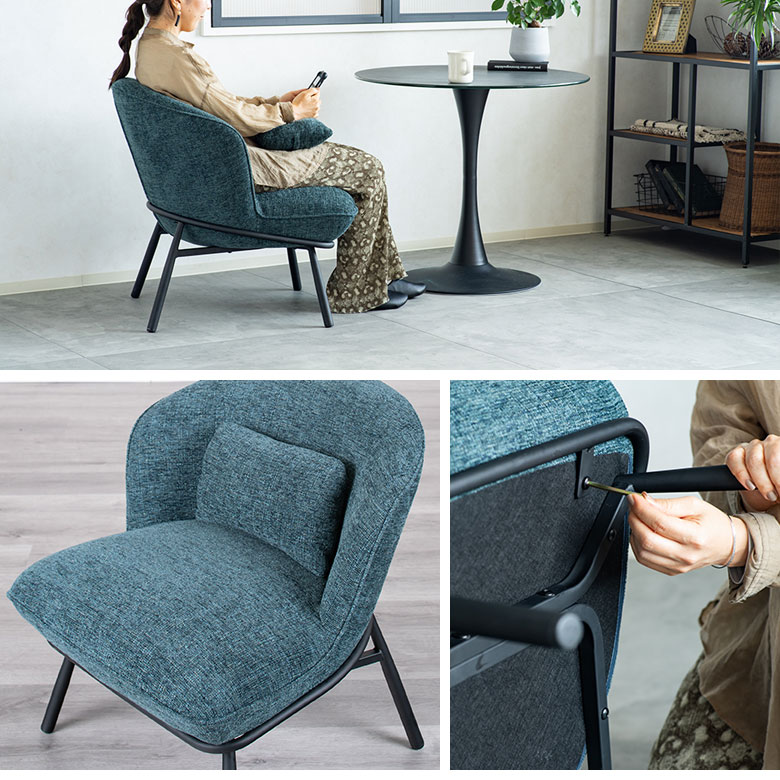 楽天市場】ラウンジチェア チェア 椅子 ファブリック 1人掛け ソファ