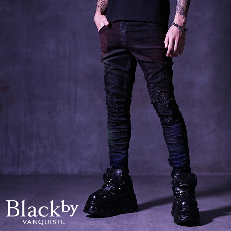 楽天市場】V系 スキニーパンツ メンズ スリムフィットパンツ スキニー