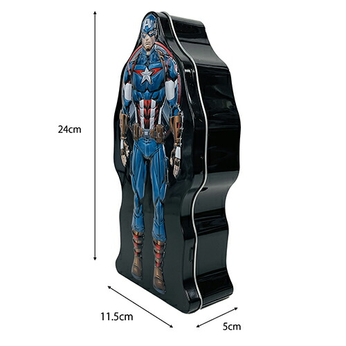 楽天市場】キャプテンアメリカ ティン 缶 貯金箱 15969 マーベル