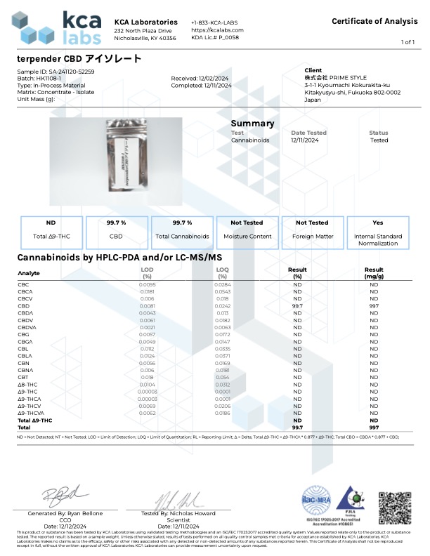 楽天市場】CBD パウダー 99% 1g 3g 10g クリスタル 純度 アイソレート