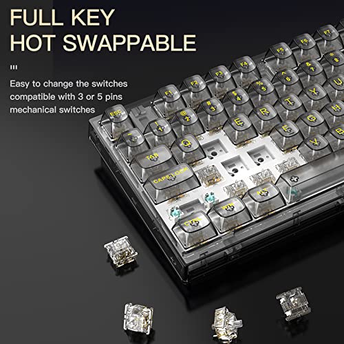 楽天市場】【送料無料】YUNZII X75 ホットスワップメカニカル