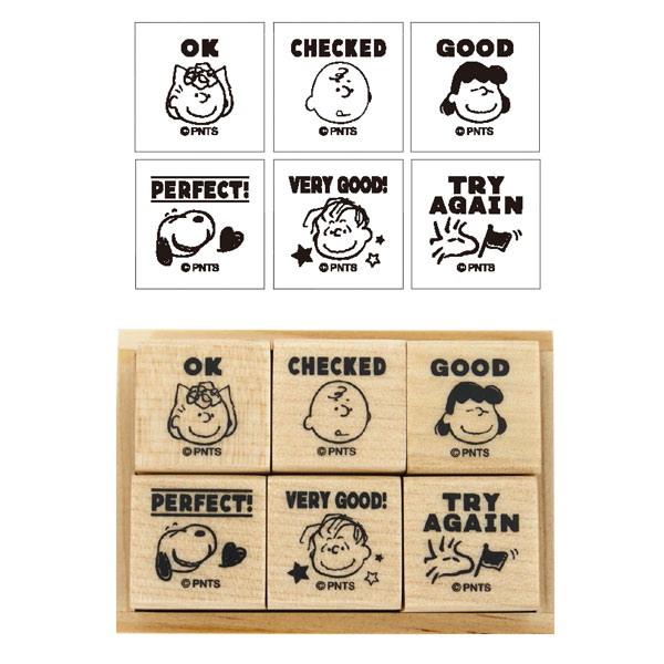 楽天市場】こどものかお スヌーピー 6Pスタンプセット ピーナッツ 評価