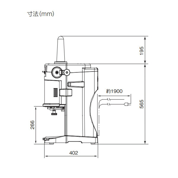 楽天市場】中部コーポレーション 初雪 ブロック氷専用 電動式かき氷機