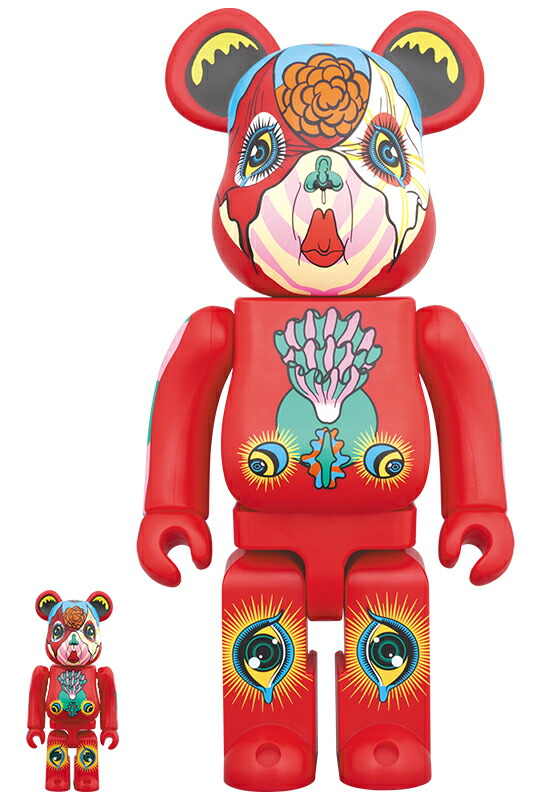 楽天市場】BE@RBRICK 田名網敬一 100％ & 400％ 赤 : MEDICOM TOY TOKYO