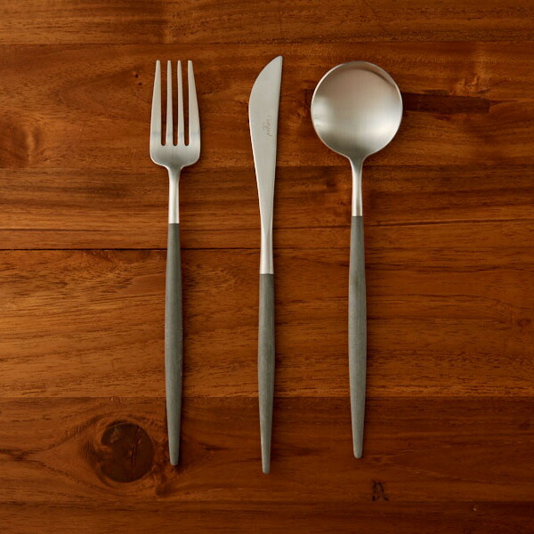 楽天市場】□クチポール ゴア・グレー シルバー ディナーセット 3PCS