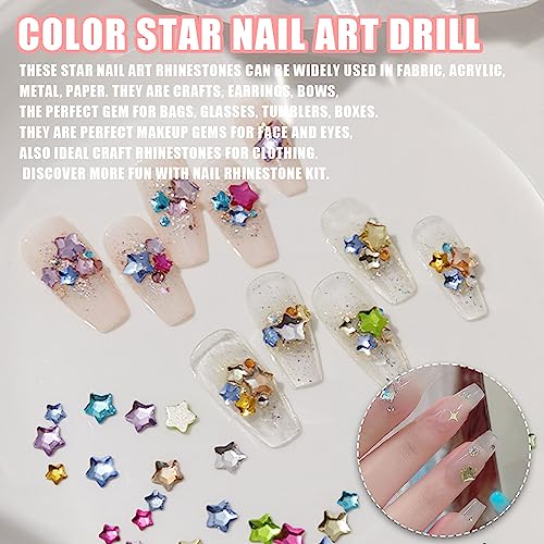 楽天市場】ネイルパーツ 150個セット 3D 立体 星 カラフル ネイル