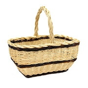 楽天市場】フランス柳バスケット パニエ レクタングルS【手づくりの