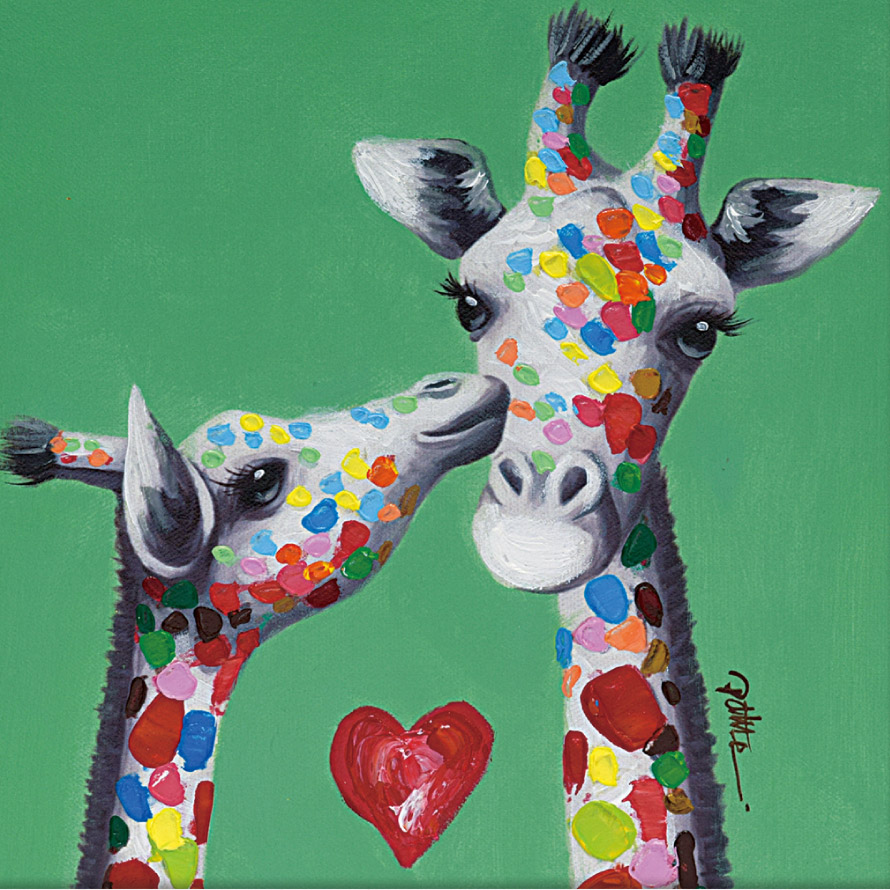 楽天市場】アートパネル キリン アートフレーム 油絵 アート 絵