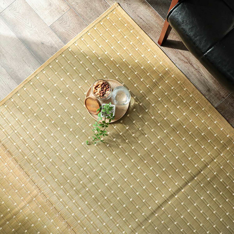 楽天市場】い草 カーペット ラグ 江戸間6畳 花ござ おしゃれ シンプル